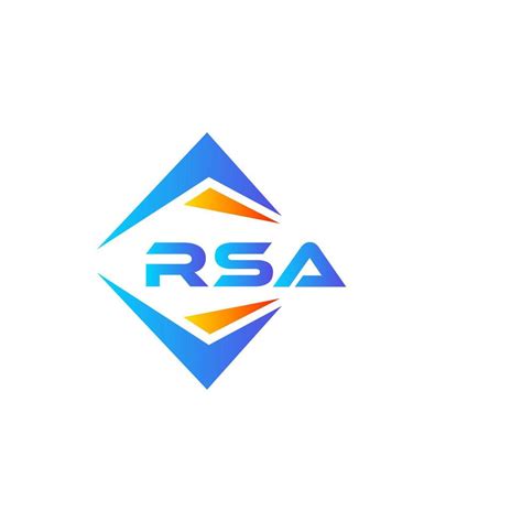 RSA abstract technology logo design on white background. RSA creative ...