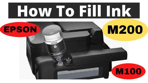 Epson M200 Printer Ink Filling || How To Refill Ink in Your Inkjet ...