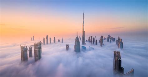 Photographer Captures Skyscrapers in Dubai Rising Above the Clouds ...