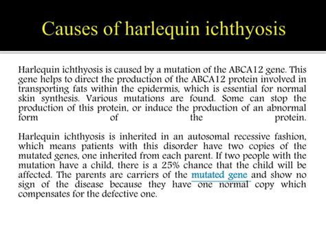 Harlequin Ichthyosis: Causes, symptoms, complications and treatment. | PPT