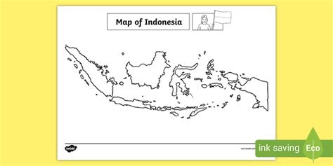 Blank Map of Indonesia