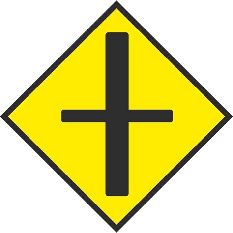 W 001 Crossroad | Road Warning Signs Ireland | PD Signs