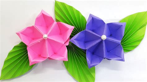 Easy origami flower steps - photographybezy