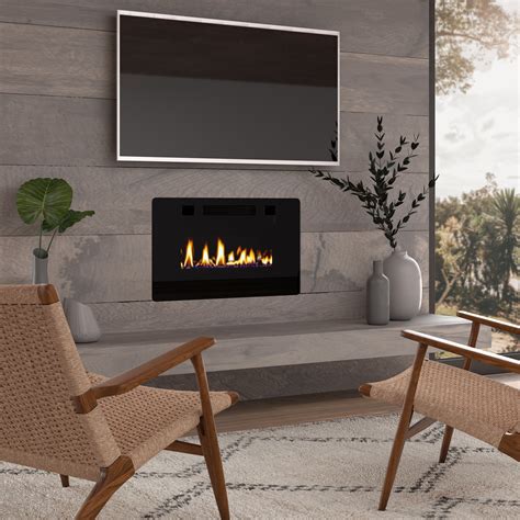 Fireplaces JAMFLY Electric Fireplace Wall Mounted 30 Inch Insert 3.86 ...