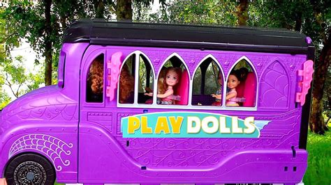 School Bus Morning Routine for Barbie Dolls! PLAY DOLLS - YouTube