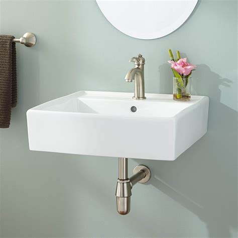 Chelsey Wall-Mount Bathroom Sink | Small bathroom sinks, Wall mounted ...