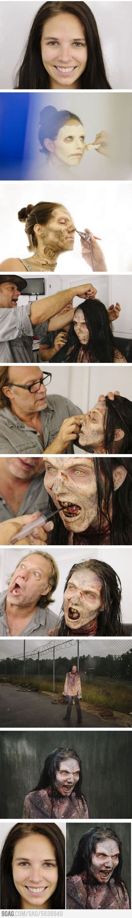 The Making Of A Zombie From 'The Walking Dead' | Walking dead makeup ...