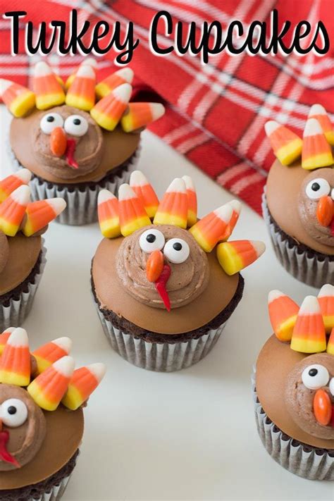 Easy Turkey Cupcakes With Chocolate Buttercream Frosting | Recipe ...