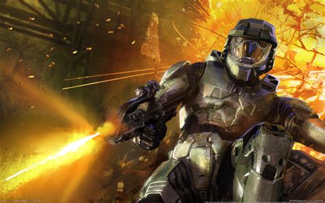 Master Chief in Action: Halo 2 HD Wallpaper