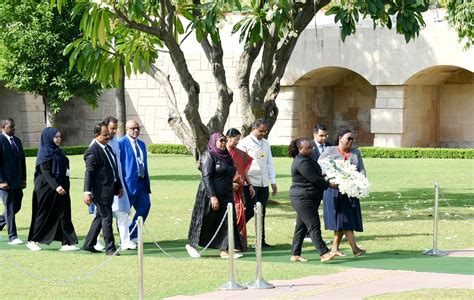 The Tanzanian President, Ms. Samia Suluhu Hassan arrives the Samadhi of ...