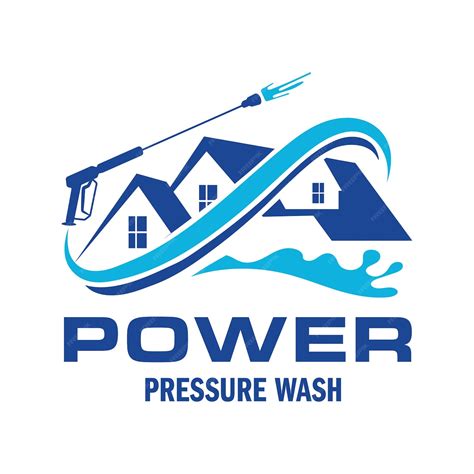 Premium Vector | Pressure power wash spray logo design Professional ...