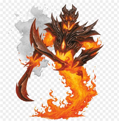 Monsters For Dungeons Dragons - Dd 5e Fire Elemental Myrmido PNG ...