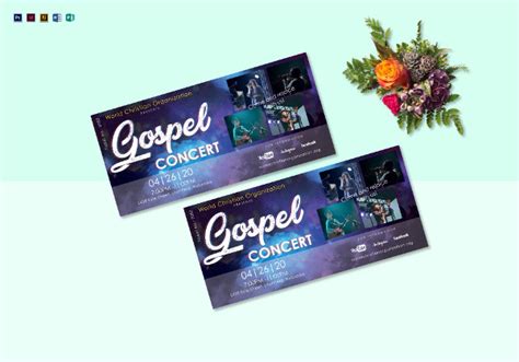 Gospel Concert Ticket - 10+ Examples, Word, Pages, How to Design