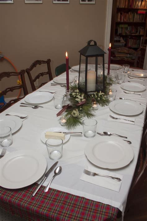 Table decoration for a Burns Night Supper featuring montecasino daisies ...