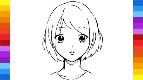 How To Draw An Anime Girl's Head And Face AnimeOutline | atelier-yuwa ...