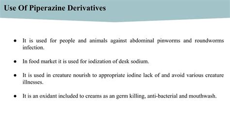 PPT - Molecular structure of piperazine derivatives PowerPoint ...