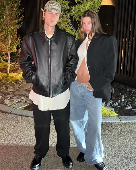 Pregnant Hailey Bieber Bares Her Bump in Unbuttoned Top