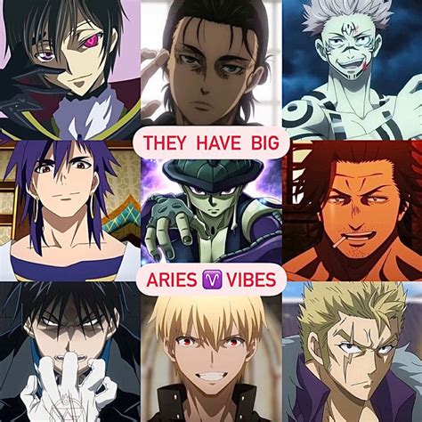 Anime characters with Aries zodiac sign ♈️ Vibes | Anime, Anime zodiac ...