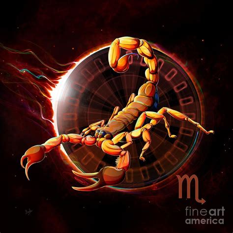 Zodiac Digital Art - Horoscope Signs-scorpio by Peter Awax | Scorpio ...