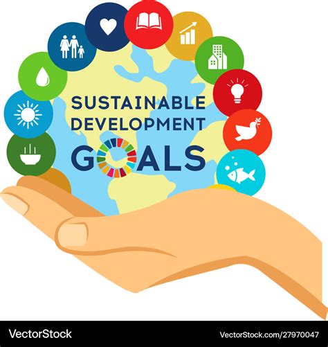 Sustainable development global goals corporate Vector Image