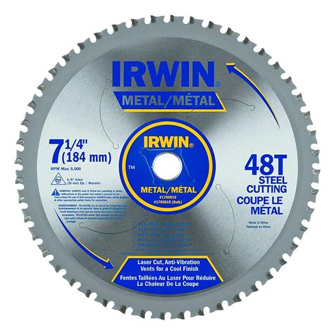 Metal-Cutting Circular Saw Blade, 7 1/4-inch, 48T (4935555), Laser-cut ...