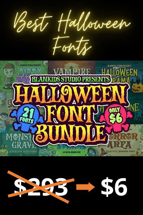 Halloween Font Bundle Bundle · Creative Fabrica in 2022 | Halloween ...