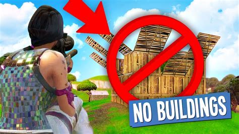 NO BUILDING CHALLENGE in Fortnite Battle Royale - YouTube