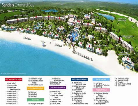 Sandals Royal Caribbean Resort Map