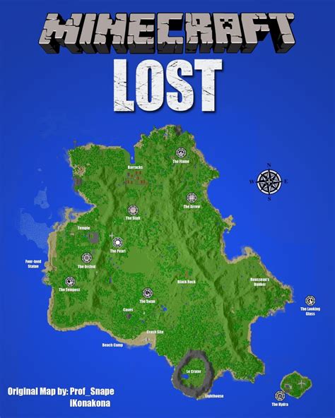 LOST (TV show) Island Map - DL NOW! Minecraft Map