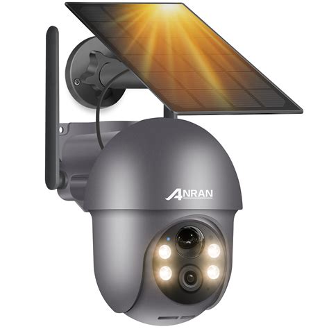 Buy ANRAN 5MP Security Camera Outdoor, 360° PTZ Solar/Battery Powered ...