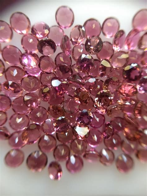 October Birthstone Pink Tourmaline Beautiful Round 3mm 10pcs - Etsy