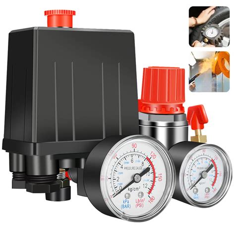 90-120PSI-Air-Compressor-Pressure-Switch-Valve-Control-Manifold ...