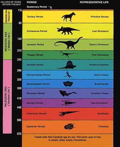 Following the Geological Timeline → Prehistoric Online | Geologic time ...