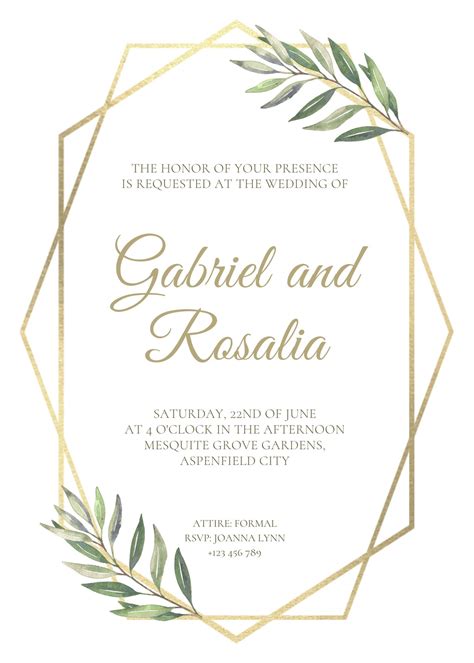 Wedding invitation templates to customize for free | Canva