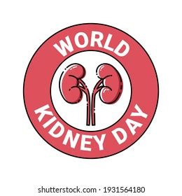 World Kidney Day Logo Vector Illustration Stock Vector (Royalty Free ...