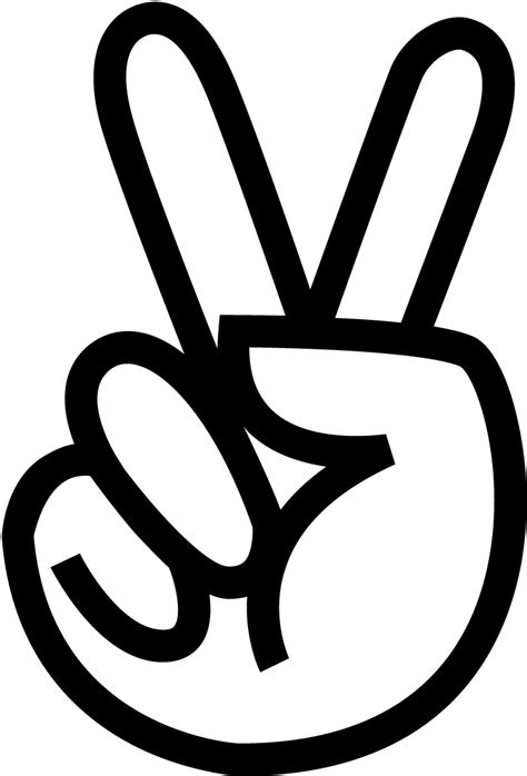 Peace Sign Hand - ClipArt Best