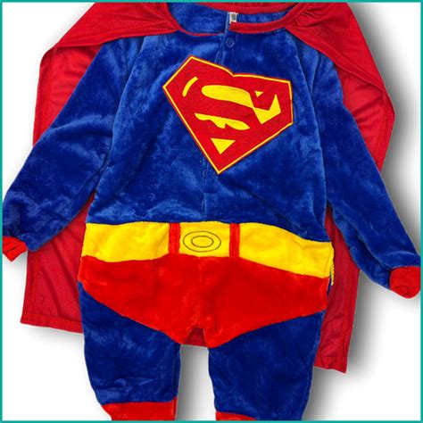 Superman Kids Overall Suit - Blue Red - Mchakky