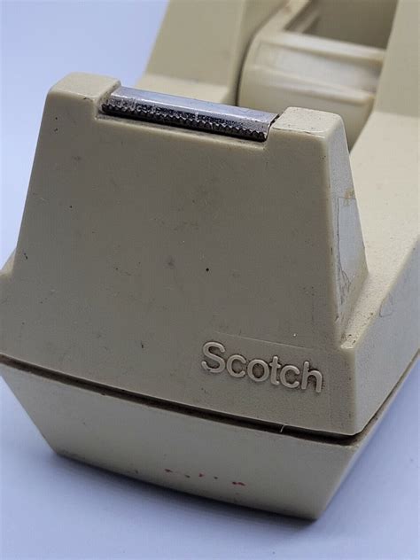 Vintage SCOTCH DELUXE TAPE DISPENSER C40 PUTTY COLOR HEAVY DUTY ...