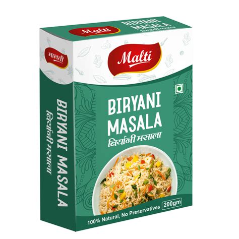 Biryani Masala - Malti Masala Taste of Pure Authentic Spices