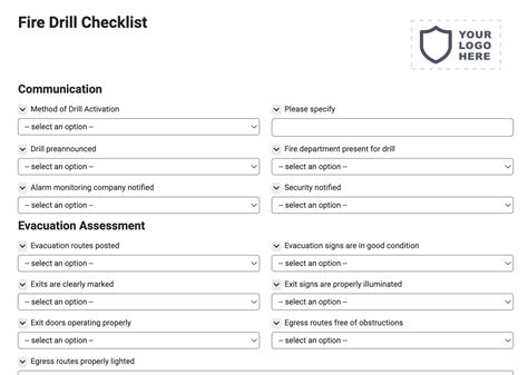 Fire Drill Checklist - Joyfill