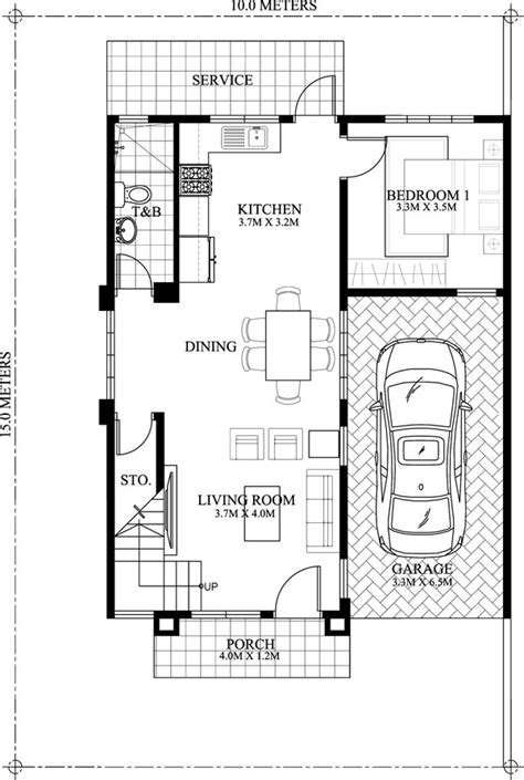 Mateo - Four Bedroom Two story House Plan - Pinoy House Plans