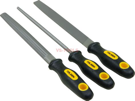 3pcs T12 Carbon Steel Rasp File Set Grinder Half Round Flat ...