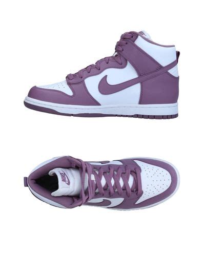 Nike Leather High-tops & Sneakers in Mauve (Purple) | Lyst