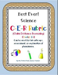 The Best Science CER Rubric Ever! FREE! | Polka Dots and Protons ...