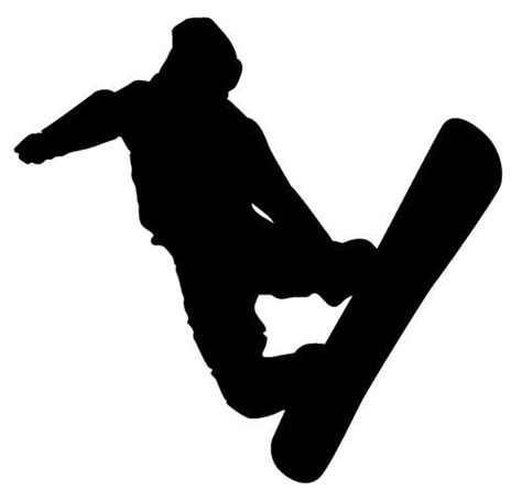 Snowboard Silhouette | Grafici, Viso, Sci