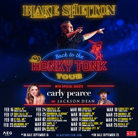 Blake Shelton Announces 2023 Back to the Honky Tonk Tour | Hometown ...