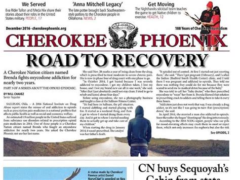 Dec. 2016 issue of the Cherokee Phoenix now available online | Archives ...