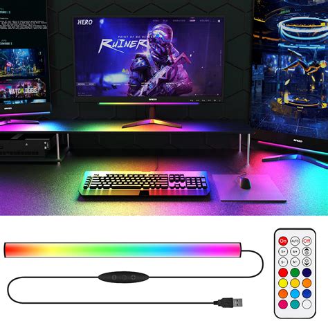 Buy WILLED RGB Under Monitor Light Bar, Gaming Lights for Gaming Setup ...