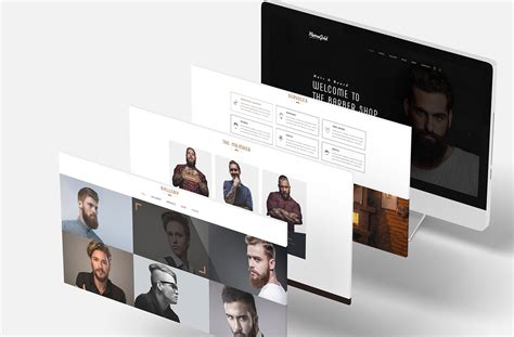 Barber shop PSD Template :: Behance