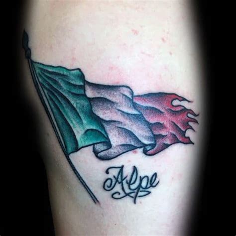 40 Inspiring Italian Flag Tattoo Ideas for Men